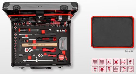 gereedschapset ALLROUND in aluminium koffer, 138-dlg.