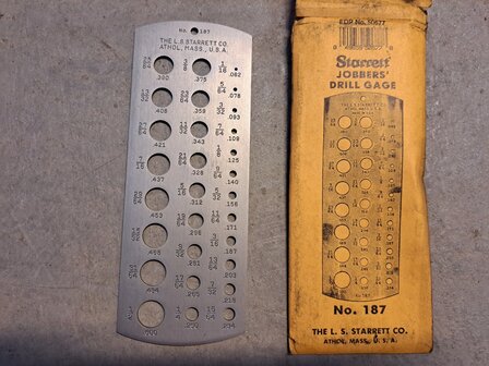 starrett timer saver/ boormal no.187 collectiestuk