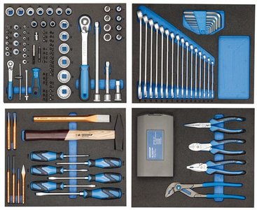 Gereedschapset, in CT-modules tbv brede laden, 147-dlg.